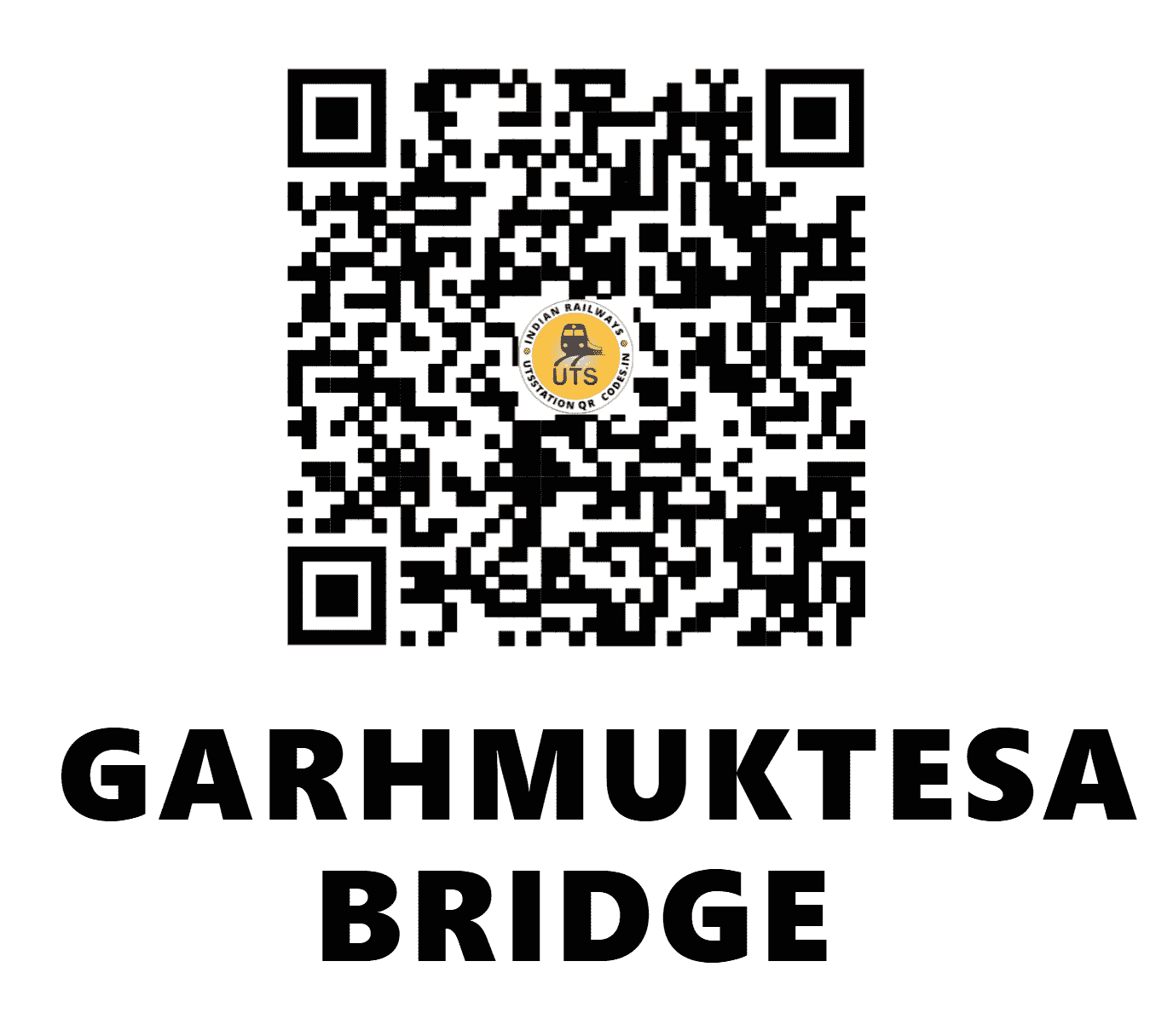UTS QR Code for GARHMUKTESAR BRIDGE - GGB (NR - UTTAR PRADESH)
